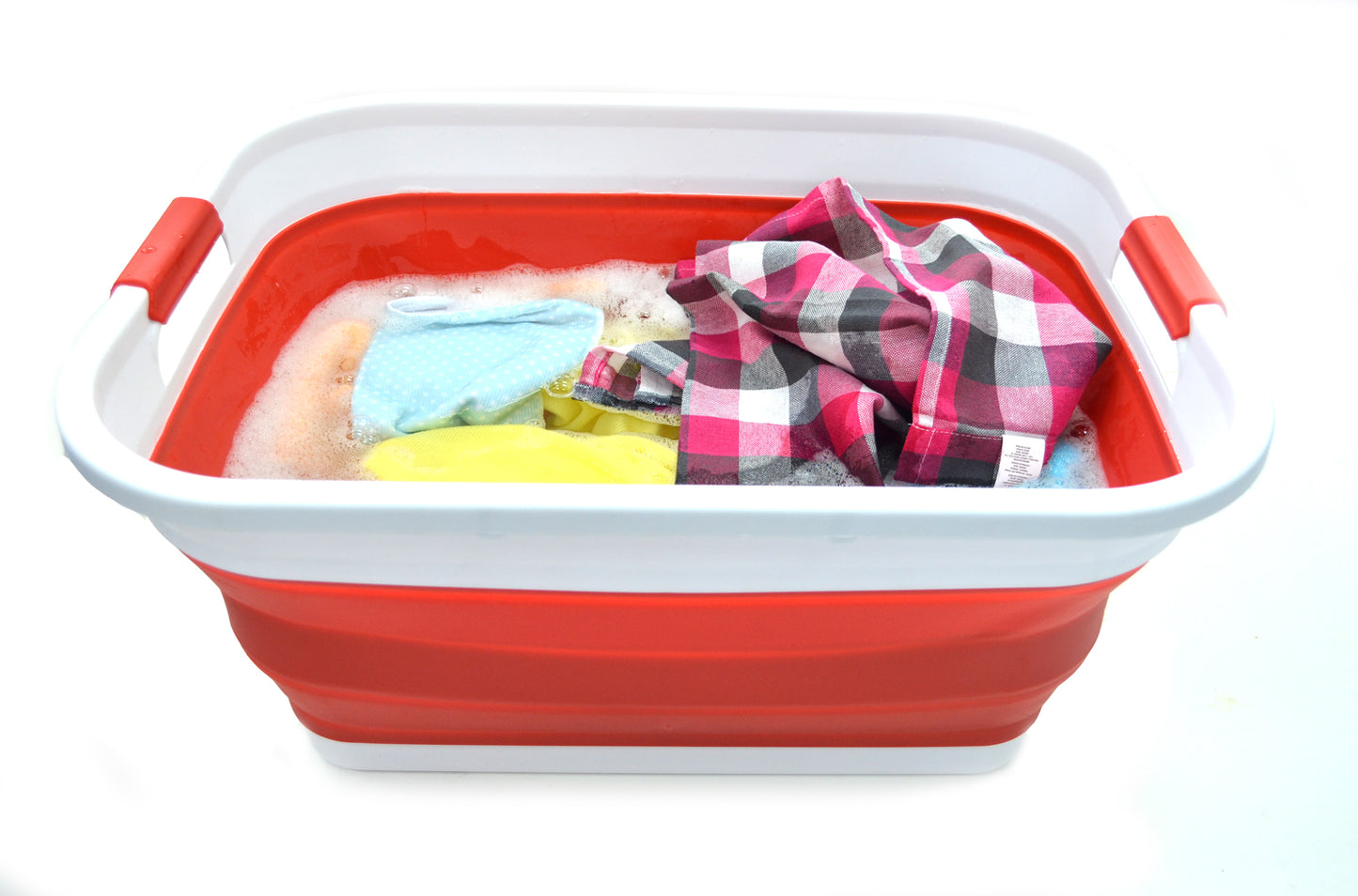SAMMART 17.5L (4.6 Gallon) Collapsible/Foldable/Pop Up/Portable Washing Tub, Water Capacity 13.5L/3.5 Gallon