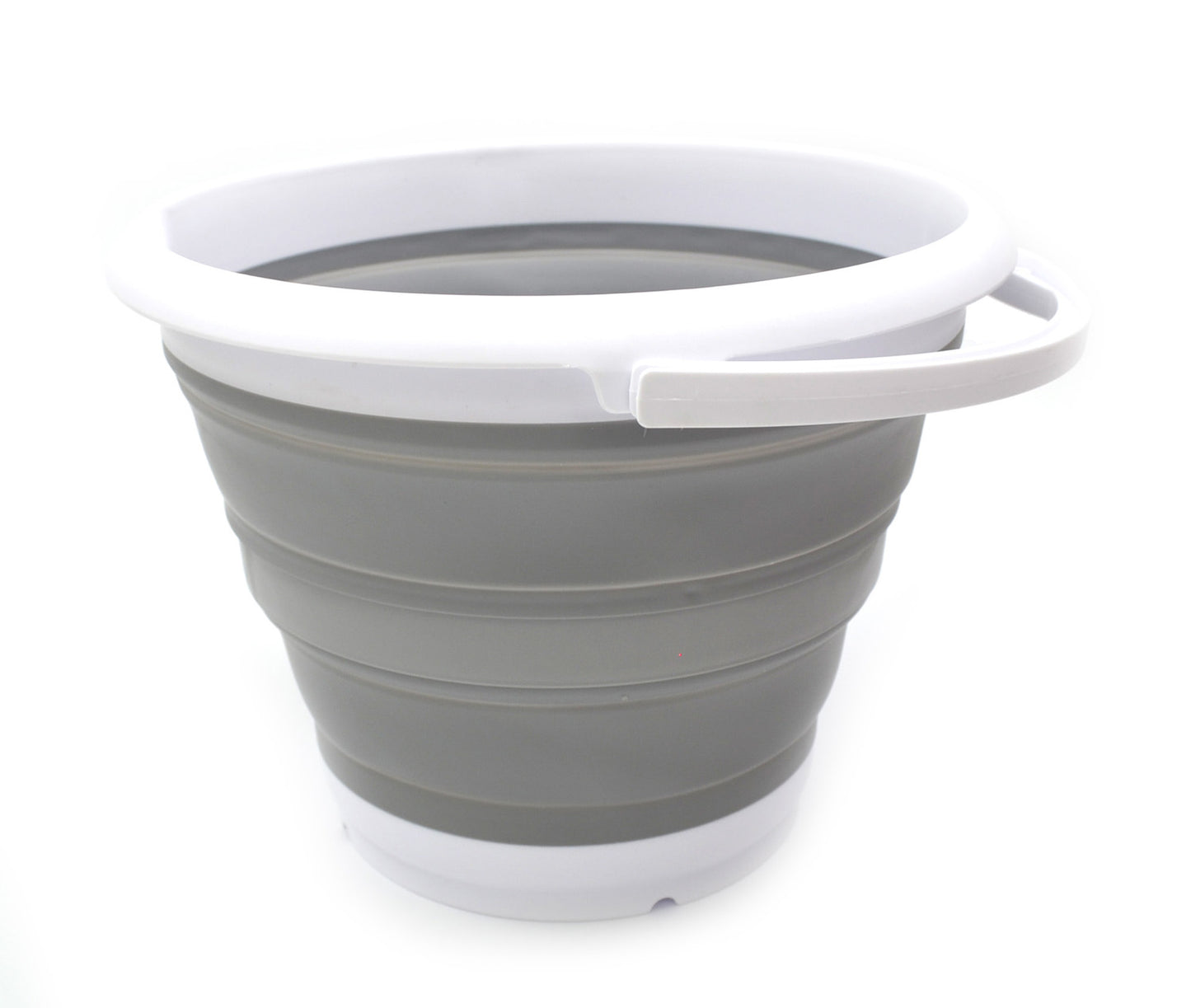 SAMMART 10L (2.64Gallon) Collapsible Fishing Bucket - Foldable Round Tub - Portable Plastic Water Pail - Space Saving Outdoor Waterpot - Trunk Organizer