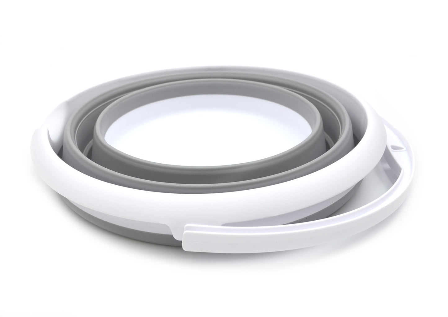 SAMMART 10L (2.64Gallon) Collapsible Fishing Bucket - Foldable Round Tub - Portable Plastic Water Pail - Space Saving Outdoor Waterpot - Trunk Organizer