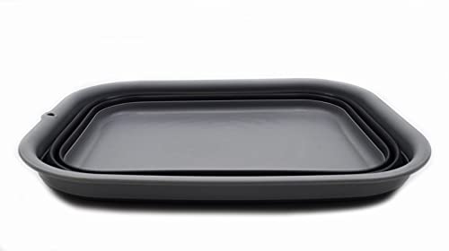 SAMMART 12L (3.17 Gallon) Collapsible Tub - Foldable Dish Tub - Portable Washing Basin - Space Saving Plastic Washtub