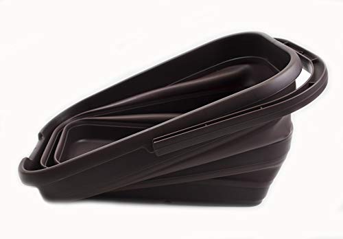 SAMMART 12L (3.17 Gallon) Collapsible Rectangular Handy Basket/Bucket
