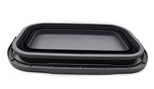 SAMMART 11.6L (3.06 Gallon) Collapsible Rectangular Handy Basket/Bucket