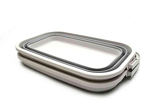 SAMMART 11.6L (3.06 Gallon) Collapsible Rectangular Handy Basket/Bucket