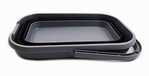 SAMMART 12L (3.17 Gallon) Collapsible Rectangular Handy Basket/Bucket