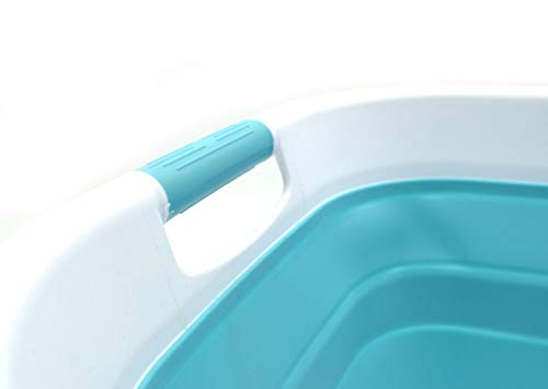 SAMMART 31L (8.1 gallon) Collapsible Plastic Laundry Basket-Pop Up Storage Container - Portable Washing Tub - Space Saving Hamper/Basket, Water capacity: 23L (6 gallon)