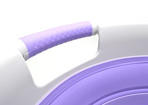 SAMMART 36L (9.5 gallon) Set of 2 Collapsible 3 Handled Plastic Laundry Basket-Foldable Pop Up Storage Container/Organizer-Space Saving Basket