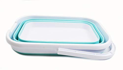 SAMMART 12L (3.17 Gallon) Collapsible Rectangular Handy Basket/Bucket