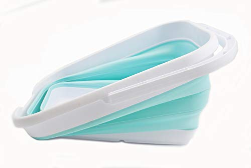 SAMMART 12L (3.17 Gallon) Collapsible Rectangular Handy Basket/Bucket