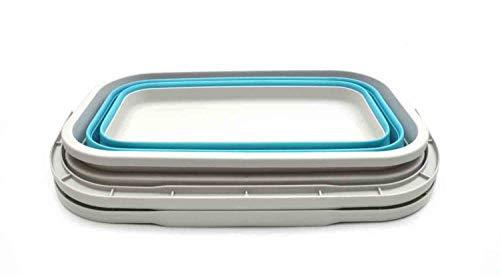 SAMMART 11.6L (3.06 Gallon) Collapsible Rectangular Handy Basket/Bucket