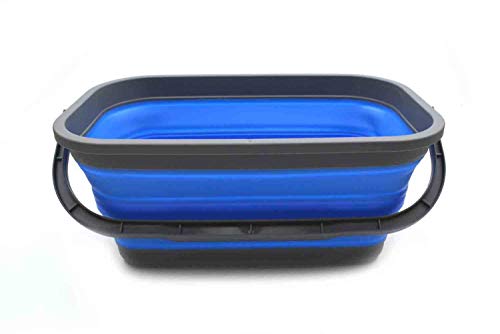 SAMMART 11.6L (3.06 Gallon) Collapsible Rectangular Handy Basket/Bucket