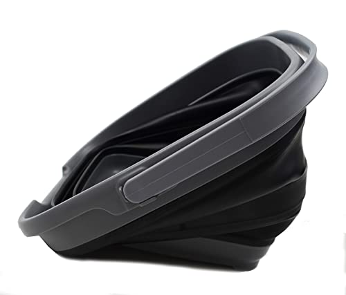 SAMMART 10L (2.6 Gallon) Collapsible Rectangular Handy Basket/Bucket