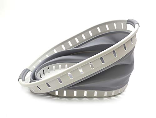 SAMMART 25L (6.6 gallon) Collapsible Plastic Laundry Basket - Foldable Pop Up Storage Container/Organizer - Portable Shopping Basket - Space Saving Hamper