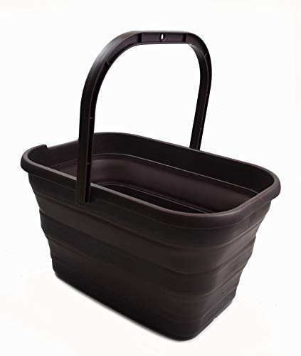 SAMMART 12L (3.17 Gallon) Collapsible Rectangular Handy Basket/Bucket