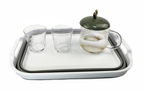 SAMMART Collapsible Tub - Foldable Dish Tub - Portable Washing Basin - Space Saving Plastic Washtub