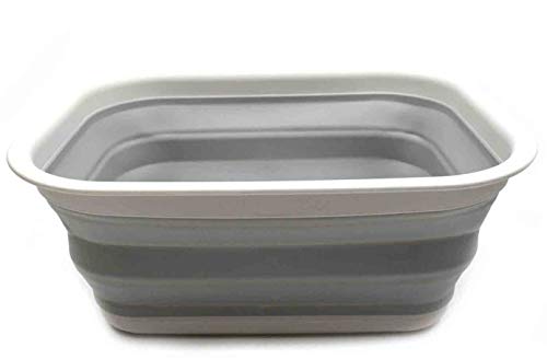 SAMMART 15 L (3.96 Gallon) Collapsible Tub - Portable Outdoor Picnic Basket/Crater - Foldable Washing Tub - Space Saving Storage Container