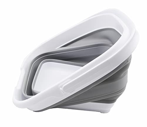 SAMMART 10L (2.6 Gallon) Collapsible Rectangular Handy Basket/Bucket