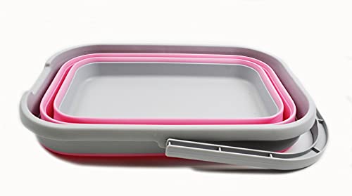 SAMMART 12L (3.17 Gallon) Collapsible Rectangular Handy Basket/Bucket