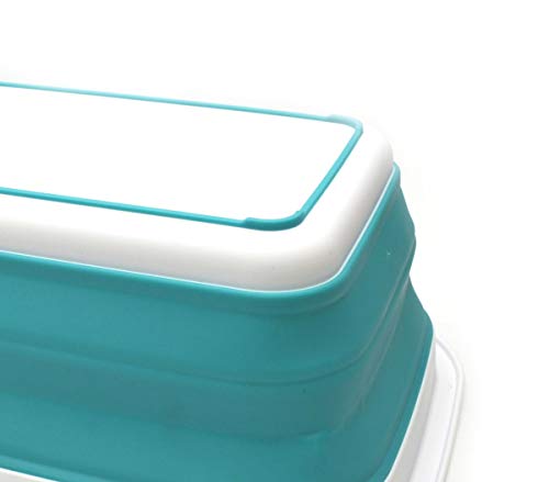 SAMMART 9.2L (2.37Gallon) Collapsible Tub - Portable Outdoor Picnic Basket/Crater - Foldable Shopping Bag - Space Saving Storage Container