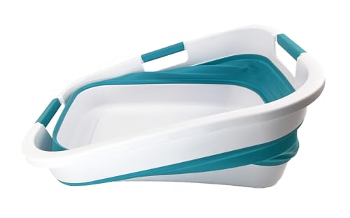 SAMMART 30L (7.9 gallon) Collapsible Plastic Laundry Basket - Foldable Pop Up Storage Container/Organizer - Portable Washing Tub - Space Saving Hamper/Basket