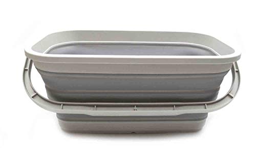 SAMMART 11.6L (3.06 Gallon) Collapsible Rectangular Handy Basket/Bucket