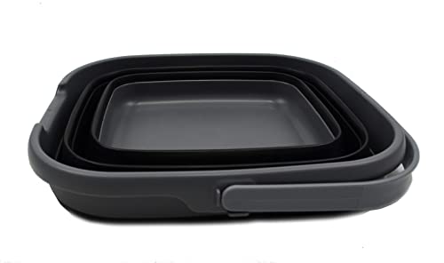 SAMMART 10L (2.6 Gallon) Collapsible Rectangular Handy Basket/Bucket