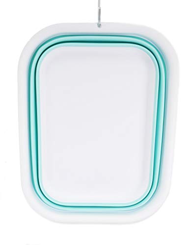 SAMMART 12L (3.17 Gallon) Collapsible Tub - Foldable Dish Tub - Portable Washing Basin - Space Saving Plastic Washtub
