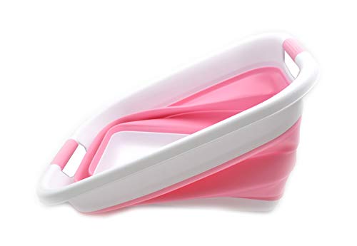 SAMMART Set of 2-21L(5.5 gallon) Collapsible Laundry Basket/Tub-Foldable Storage Container-Portable Washing Bin - Space Saving Hamper, Water capacity: 17L (4.4 gallon)