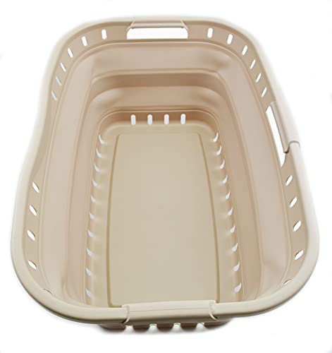 SAMMART 44L (11.62 gallon) Collapsible Plastic Laundry Basket - Foldable Pop Up Storage Container/Organizer - Portable Washing Tub - Space Saving Hamper/Basket
