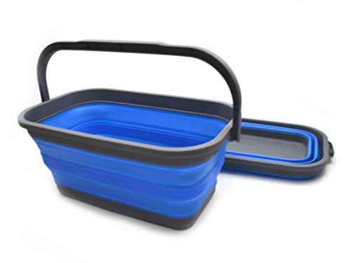 SAMMART 11.6L (3.06 Gallon) Collapsible Rectangular Handy Basket/Bucket