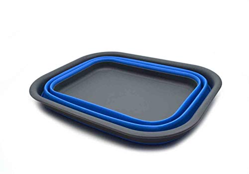 SAMMART 15 L (3.96 Gallon) Collapsible Tub - Portable Outdoor Picnic Basket/Crater - Foldable Washing Tub - Space Saving Storage Container