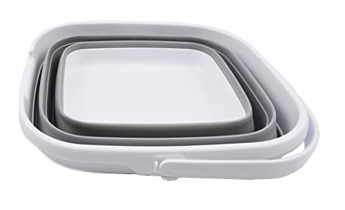 SAMMART 10L (2.6 Gallon) Collapsible Rectangular Handy Basket/Bucket