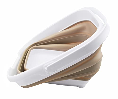 SAMMART 10L (2.6 Gallon) Collapsible Rectangular Handy Basket/Bucket