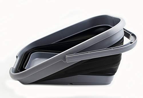 SAMMART 12L (3.17 Gallon) Collapsible Rectangular Handy Basket/Bucket