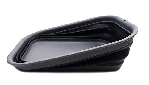 SAMMART 12L (3.17 Gallon) Collapsible Tub - Foldable Dish Tub - Portable Washing Basin - Space Saving Plastic Washtub