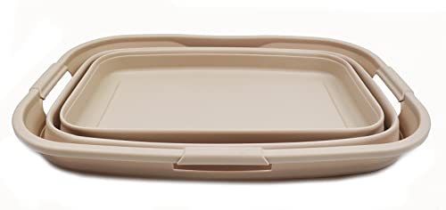 SAMMART 44L (11.6 gallon) Collapsible Plastic Laundry Basket - Foldable Pop Up Storage Container/Organizer - Portable Washing Tub - Space Saving Hamper/Basket, Water Capacity: 35L (9.2 gallon)