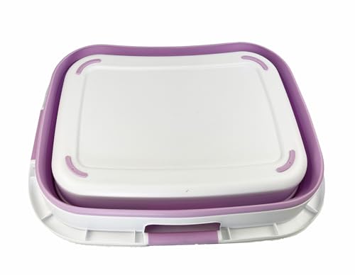 SAMMART 30L (7.9 gallon) Collapsible Plastic Laundry Basket - Foldable Pop Up Storage Container/Organizer - Portable Washing Tub - Space Saving Hamper/Basket