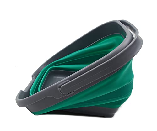 SAMMART 10L (2.6 Gallon) Set of 2 Collapsible Rectangular Handy Basket/Bucket