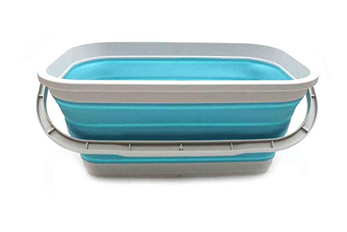 SAMMART 11.6L (3.06 Gallon) Collapsible Rectangular Handy Basket/Bucket