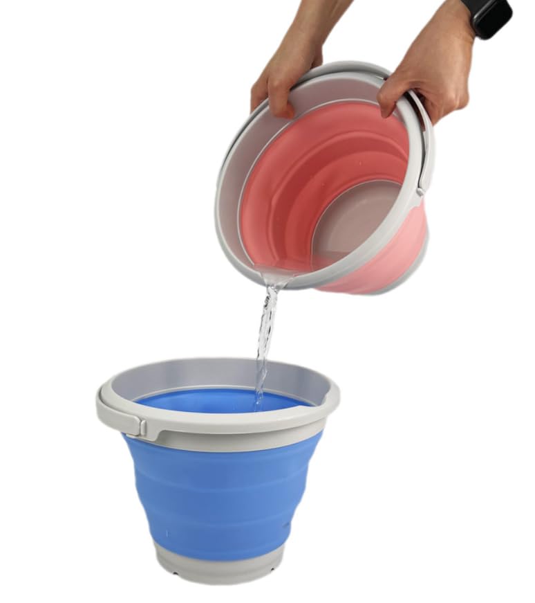 SAMMART 5.5L (1.4 Gallon) Collapsible Plastic Bucket