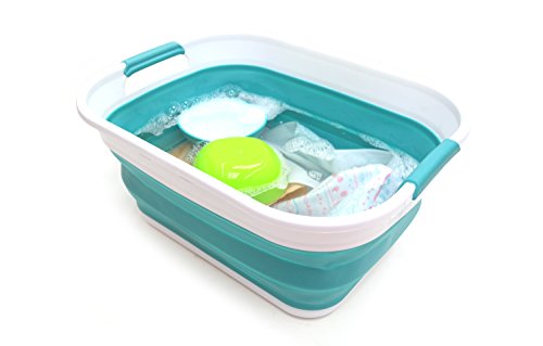 SAMMART 17.5L (4.6 Gallon) Collapsible/Foldable/Pop Up/Portable Washing Tub, Water Capacity 13.5L/3.5 Gallon