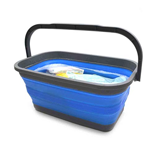 SAMMART 11.6L (3.06 Gallon) Collapsible Rectangular Handy Basket/Bucket