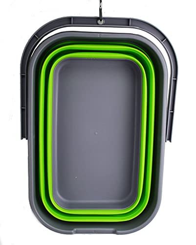 SAMMART 12L (3.1 Gallon) Collapsible Rectangular Handy Basket/Bucket