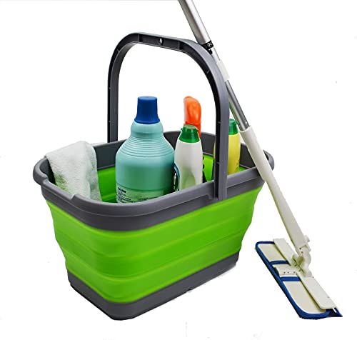 SAMMART 12L (3.1 Gallon) Collapsible Rectangular Handy Basket/Bucket