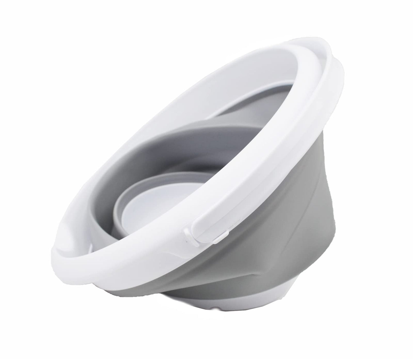 SAMMART 8.5L (2.2 Gallon) Collapsible Plastic Bucket - Foldable Round Tub - Portable Fishing Water Pail - Space Saving Outdoor Waterpot. Size 31cm Dia