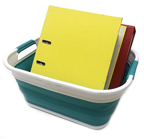 SAMMART 17.5L (4.6 Gallon) Collapsible/Foldable/Pop Up/Portable Washing Tub, Water Capacity 13.5L/3.5 Gallon