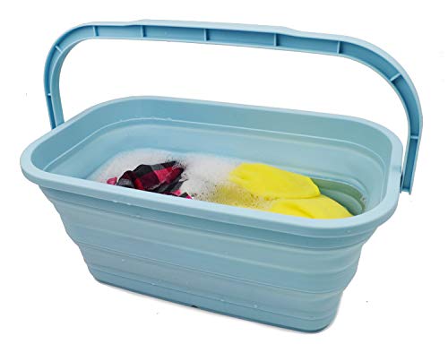 SAMMART 11.6L (3.06 Gallon) Collapsible Rectangular Handy Basket/Bucket