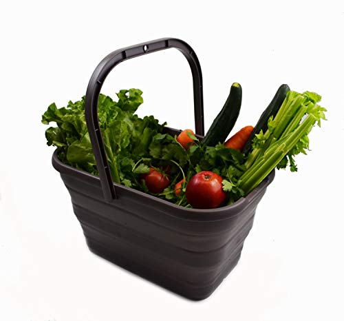SAMMART 12L (3.17 Gallon) Collapsible Rectangular Handy Basket/Bucket