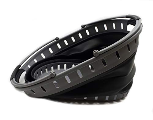 SAMMART 25L (6.6 gallon) Collapsible Plastic Laundry Basket - Foldable Pop Up Storage Container/Organizer - Portable Shopping Basket - Space Saving Hamper/Tub