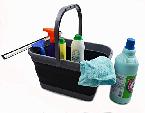 SAMMART 12L (3.17 Gallon) Collapsible Rectangular Handy Basket/Bucket