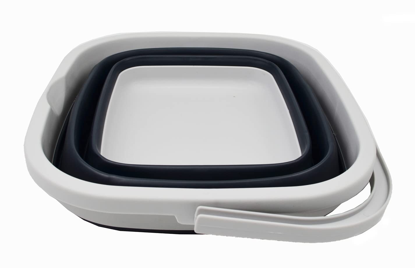 SAMMART 10L (2.6 Gallon) Collapsible Rectangular Handy Basket/Bucket